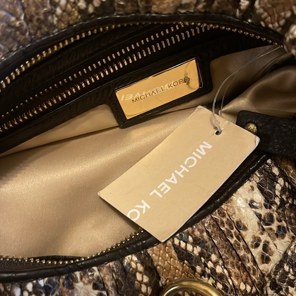 Michael Kors Phython Leather Hobo - Picture 6 of 7